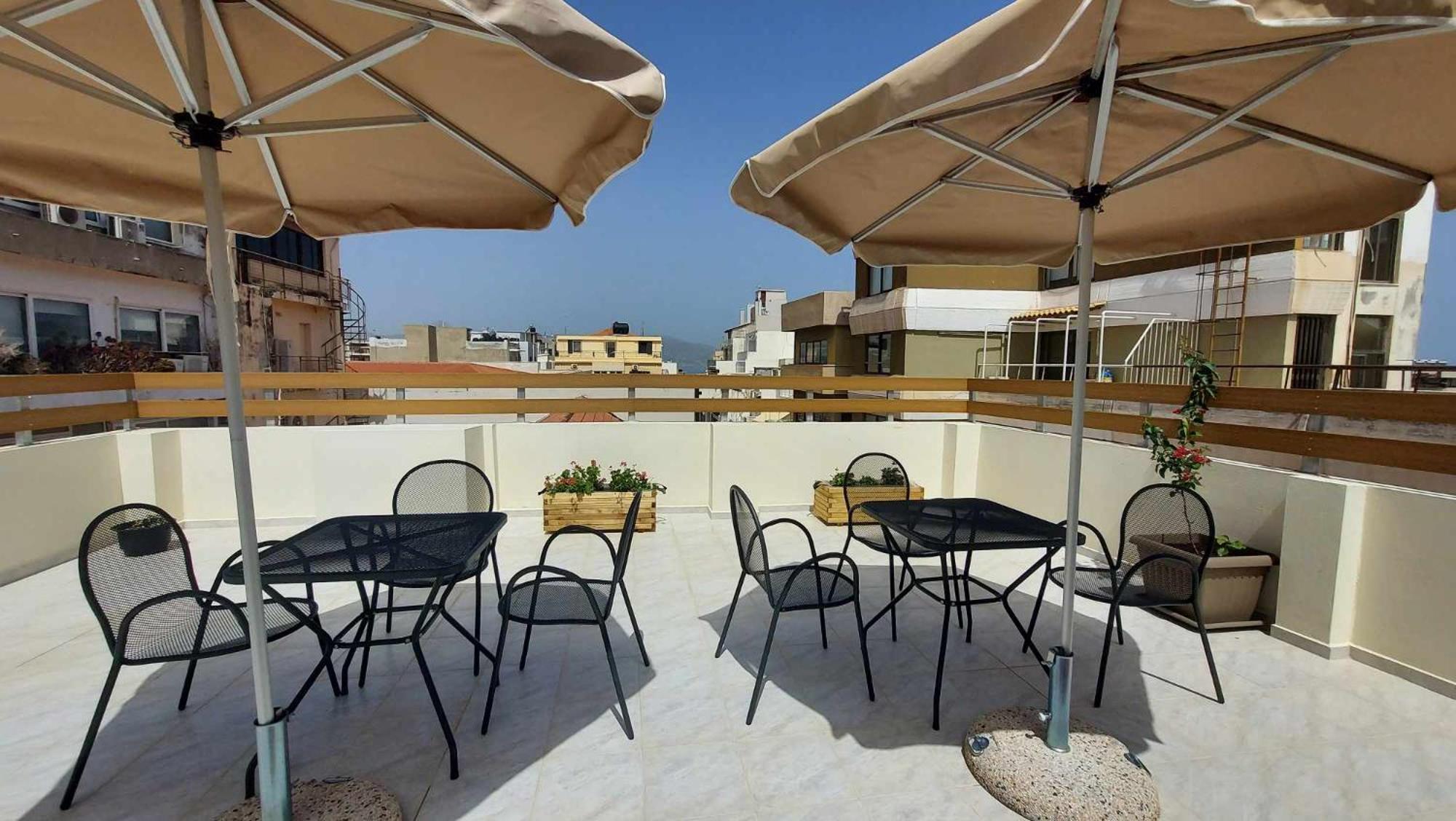 The Blue Apartment In The Heart Of Heraklion Bagian luar foto